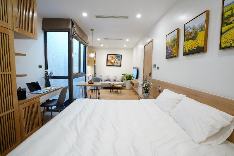 The Galaxy Home Hotel & Apartment ハノイ市 エクステリア 写真